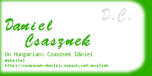 daniel csasznek business card